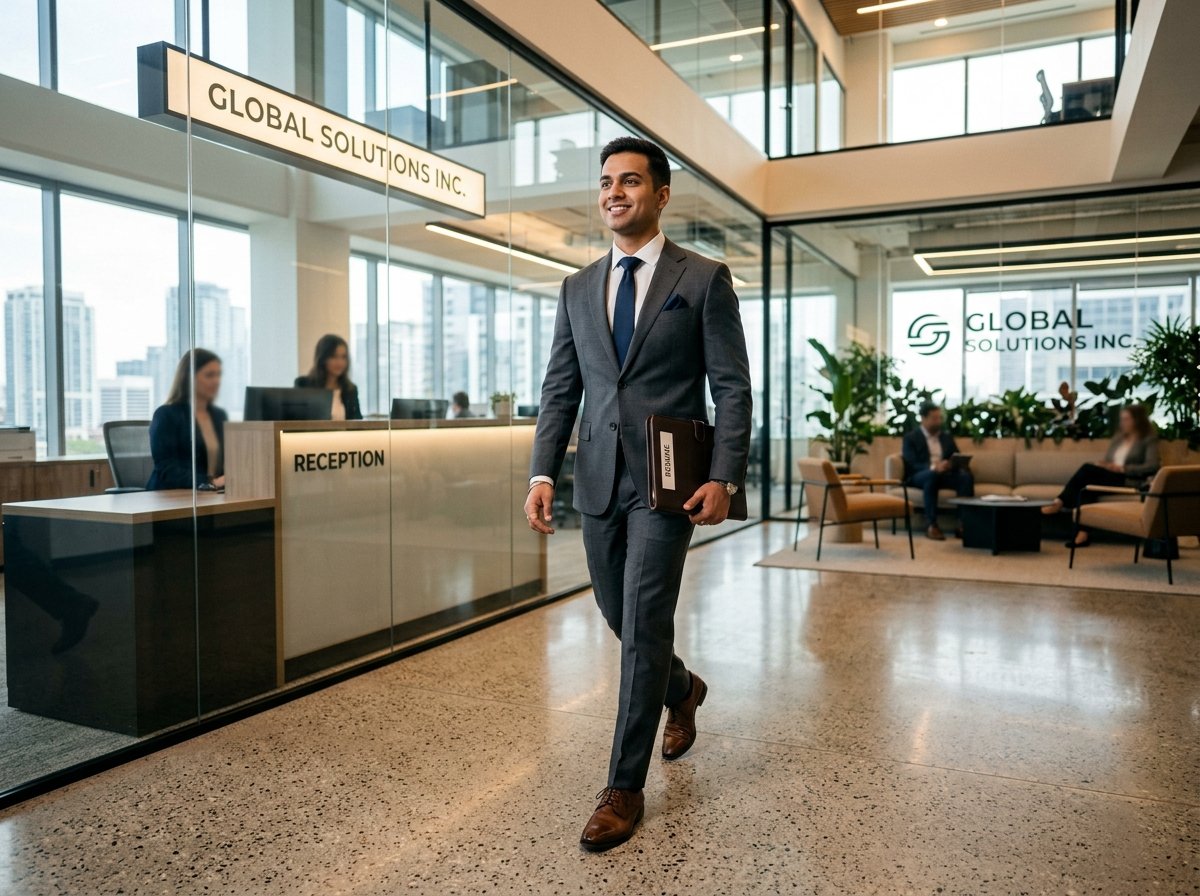 Candidate going for the interview